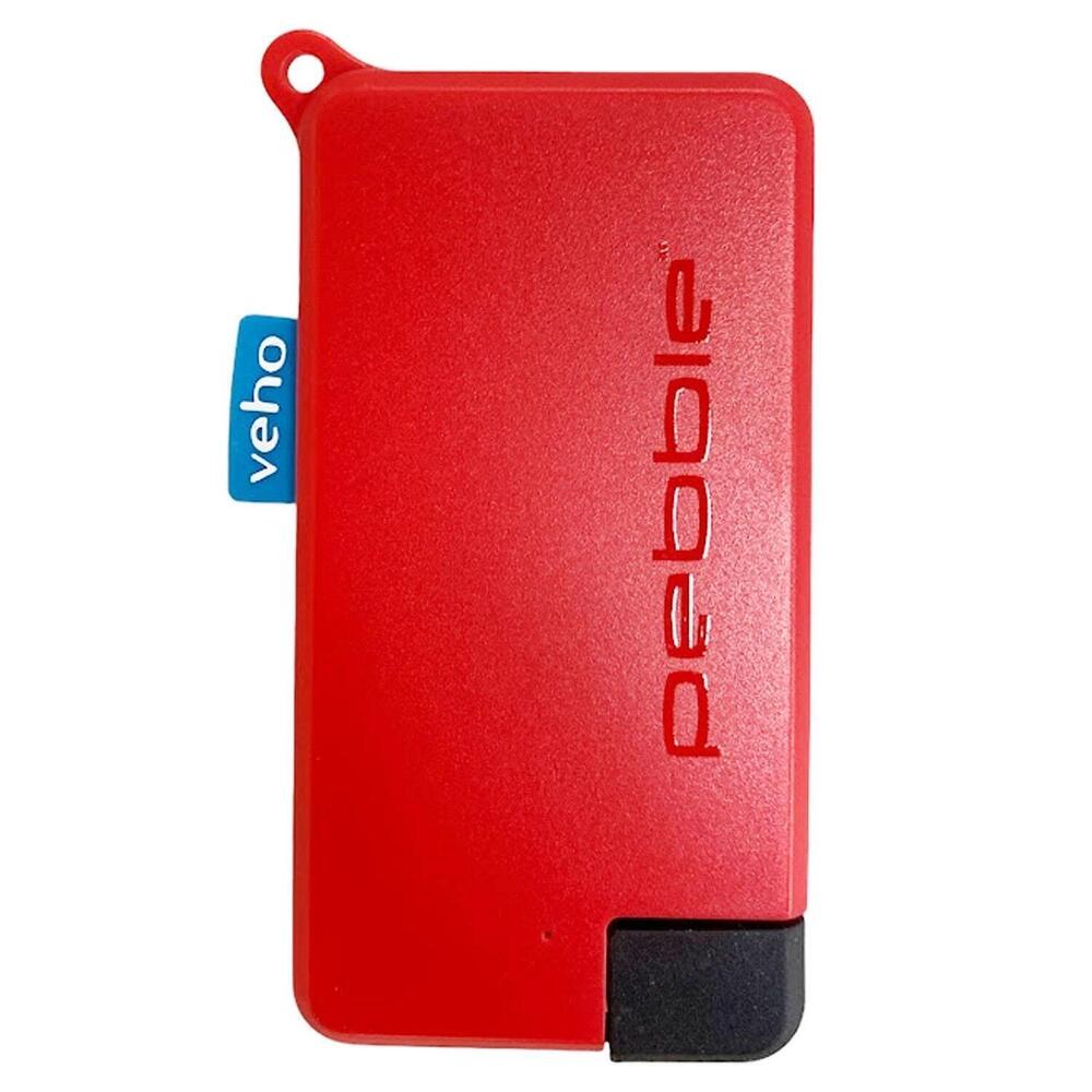 Veho Pebble Pokket 1000mAh Micro Size Power Bank Red